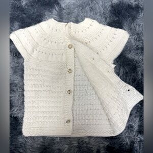 Hand made. White color for girls or boys. 2-3 years old